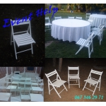 Аренда свадебных белых стульев