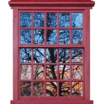Английские вертикально-сдвижные окна из дерева