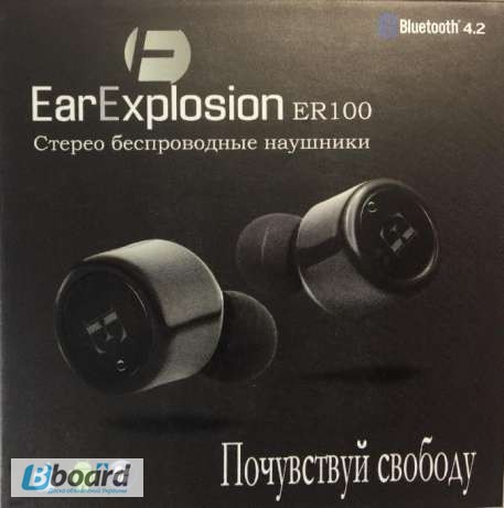 Фото 7. Беспроводные Bluetooth наушники EarExplosion ER100