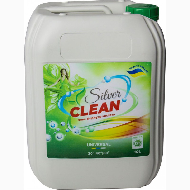 Рідкий пральний порошок Silver Clean 10l оптом і вроздріб