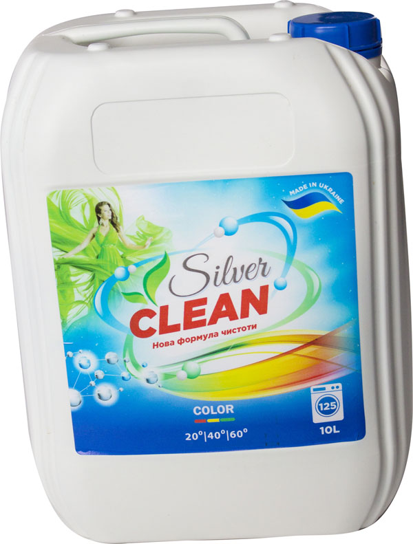 Фото 6. Рідкий пральний порошок Silver Clean 10l оптом і вроздріб