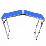 Складной столик для пикника из алюминия ZZ18007-blue, походный столик 120х60
