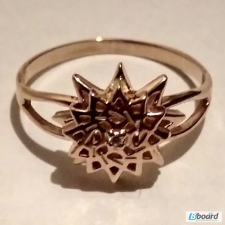 Родовое золотое кольцо со звездой Эрцгаммы