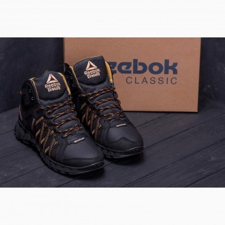 Мужские кроссовки Reebok Microweb Black зимнме ботинки Рибок зимняя обувь
