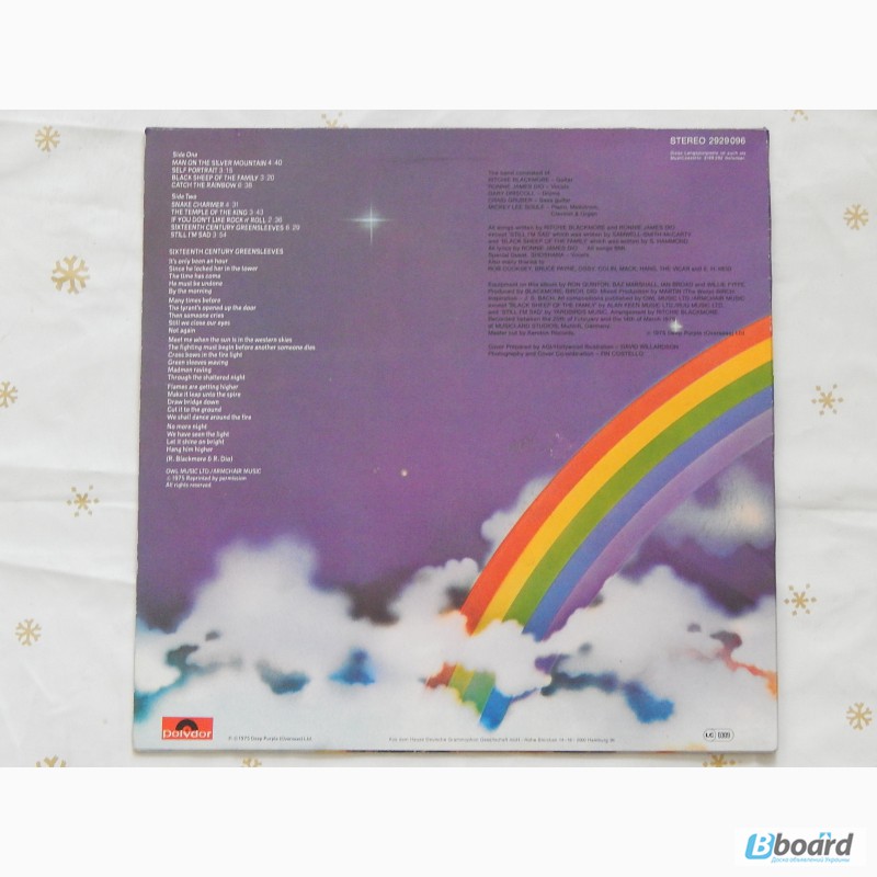 Фото 2. Rainbow - Ritchie Blackmore s Rainbow 1975 (Germany) NM-/NM