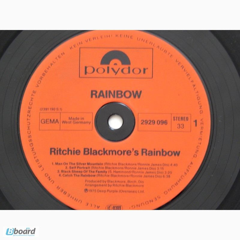 Фото 3. Rainbow - Ritchie Blackmore s Rainbow 1975 (Germany) NM-/NM