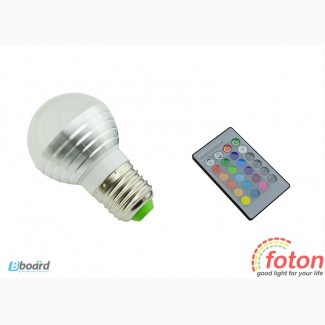 Светодиодная лампа RGB E27 Bulb (ПДУ)
