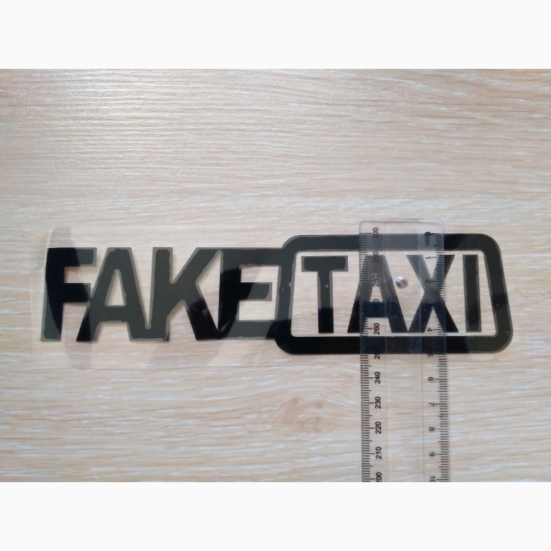 Фото 6. Наклейка на авто FakeTaxi Черная