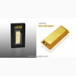 Зажигалка «Золотой слиток» оптом 2104701 металл газ пьезо Gold Bar