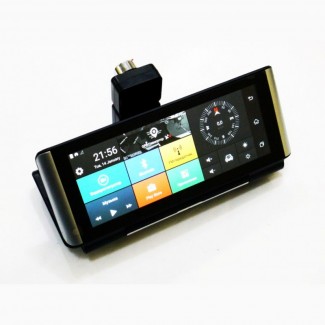 DVR K6 Видеорегистратор на торпеду - 2 камеры / GPS / 7 IPS Экран / 4Ядра / 8Gb
