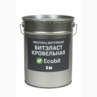 Мастика битумная ведро 3, 0 кг БИТЭЛАСТ - КРОВЕЛЬНЫЙ Ecobit ДСТУ Б В.2.7-108-2001
