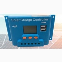 10A PWM (ШИМ) контроллер заряда солнечной панели Snaterm 12/24В с дисплеем, 2хUSB