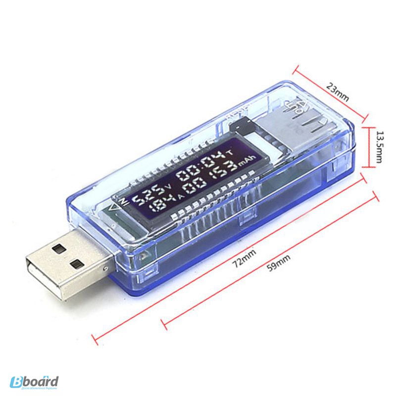 Фото 5. USB тестер KWS-V20 измеритель емкости, амперметр, вольтметр