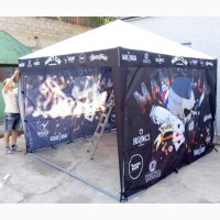Раздвижные шатры для торговли и выставок, нанесение логотипа и рекламы