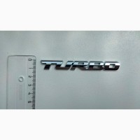 Наклейка на авто Turbo Серебро Металлическая турбо не ржавеют