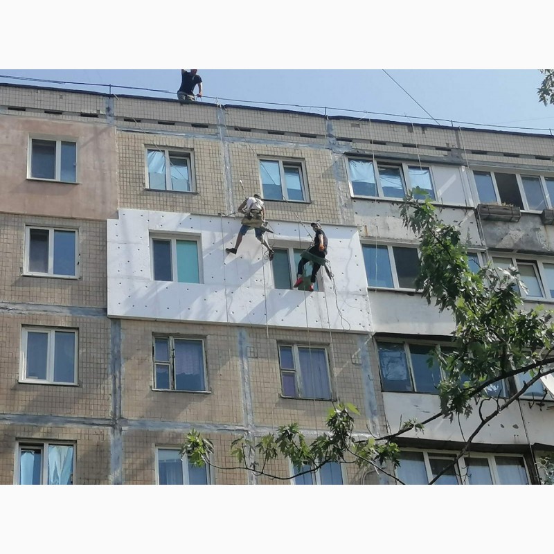 Фото 4. Утепление стен, фасада, фасадов пенопластом в Киеве
