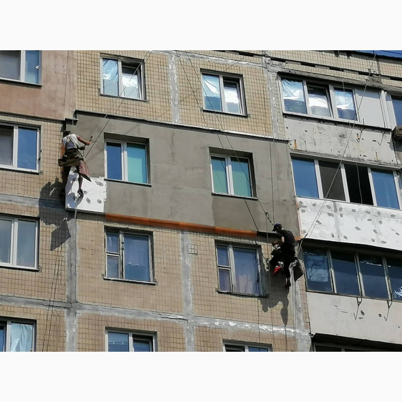 Фото 5. Утепление стен, фасада, фасадов пенопластом в Киеве