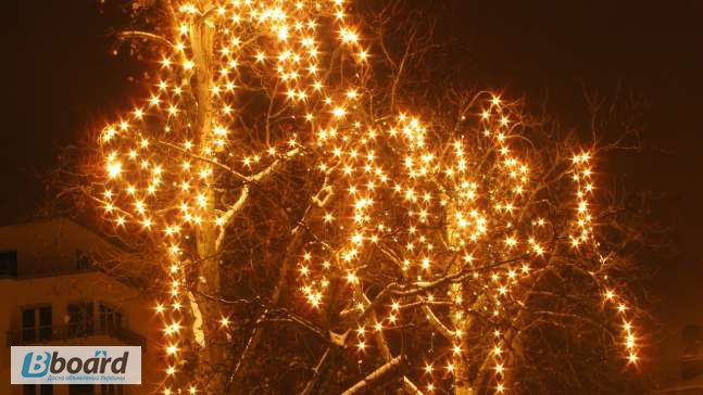 Фото 3. Гирлянда нить светодиодная, праздничная иллюминация, световые нити