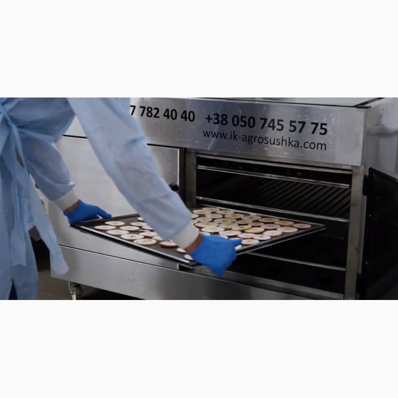 Фото 5. Инфракрасный сушильный шкаф Фермер-1020 для сушки яблочных чипсов, мясных джерок