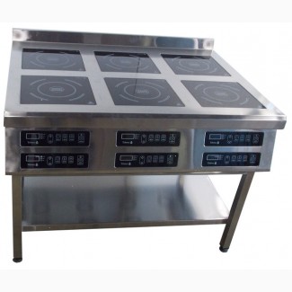 Плита индукционная Tehma 3, 5 кВт 6-конфорочная для столовых