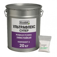 Мастика эластомерная УЛЬТРАФЛЕКС - СУПЕР Ecobit ДСТУ Б В.2.7-108 жидкая резина антикор