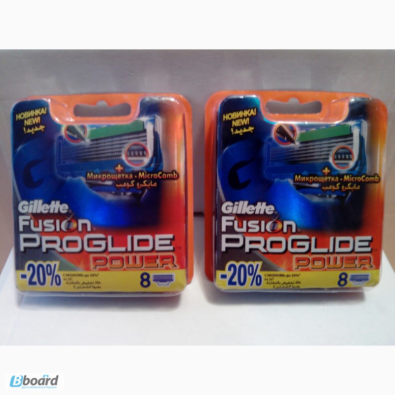 Фото 3. Gillette Fusion POWER ProGlide лезвия 8шт
