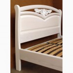 Надёжная кровать двуспальная из массива ценных пород дерева