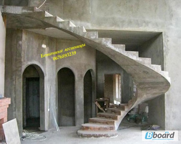 Фото 6. Бетонные, монолитные, железобетонные лестницы любой сложности Киев
