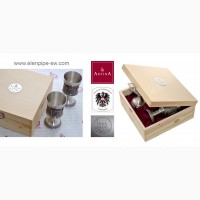 Уникальные оловянные наборы для вина Артина барельефами Дюрера и Рембранта