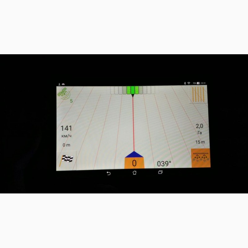 Фото 2. Cистема параллельного вождения(агро GPS курсоуказатель) АГРОСЛАЛОМ