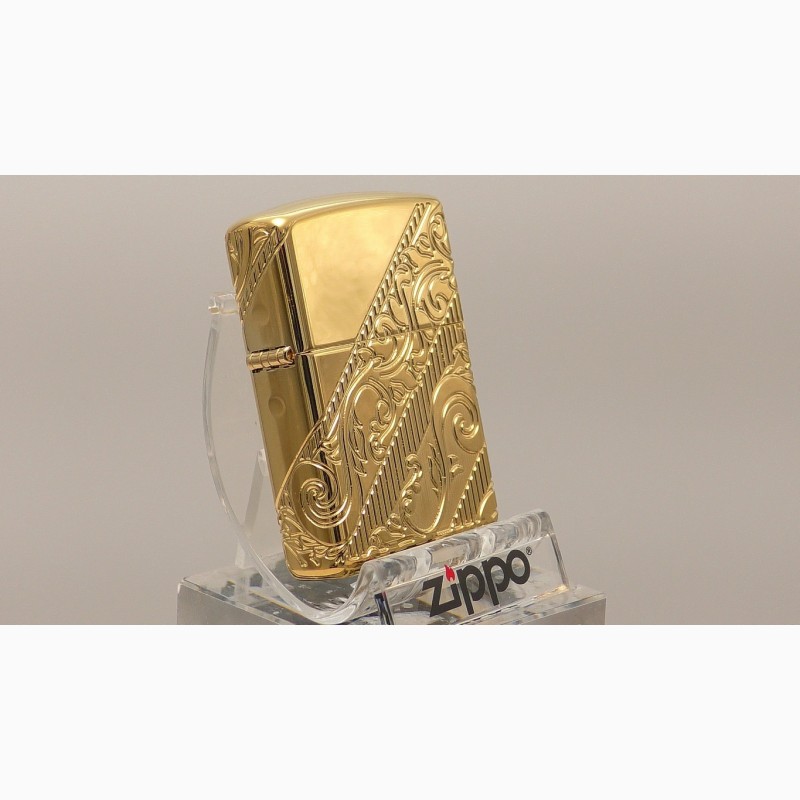 Фото 5. Продам зажигалку Zippo 29653 Gold Plated Golden Scroll