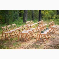 Аренда деревянных складных стульев Sven для фестивалей