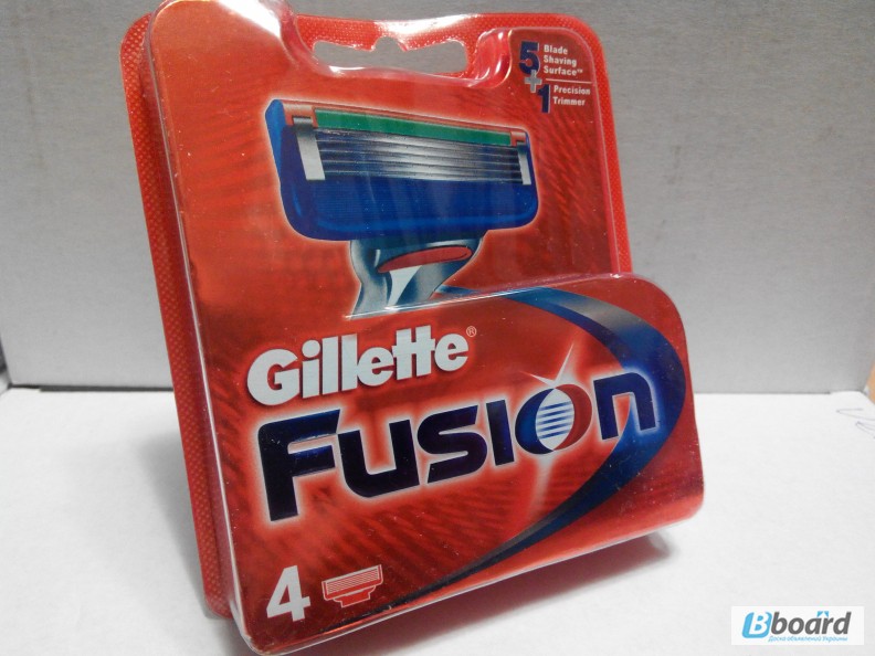 Фото 2. Gillette Fusion лезвия 4 шт