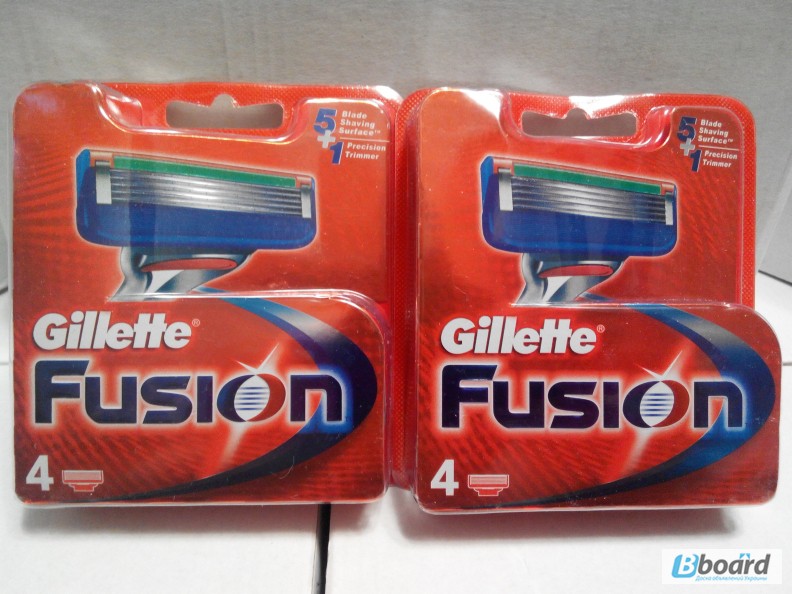 Фото 4. Gillette Fusion лезвия 4 шт