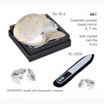 Наборы зеркальце EL-30 – 30.21 и пилочка маникюрная украшены Swarovski crystals