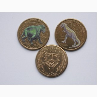 Красиві монети Динозаври 2024