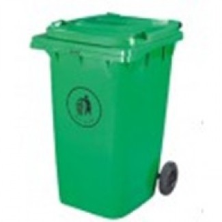 Бак для мусора пластиковый 360л., зеленый. 360А-2G