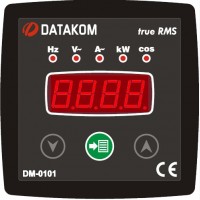 DATAKOM DM-0101 Мультиметр, 1 фаза, 72x72mm