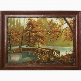 Продам картину из янтаря Мост влюбленных