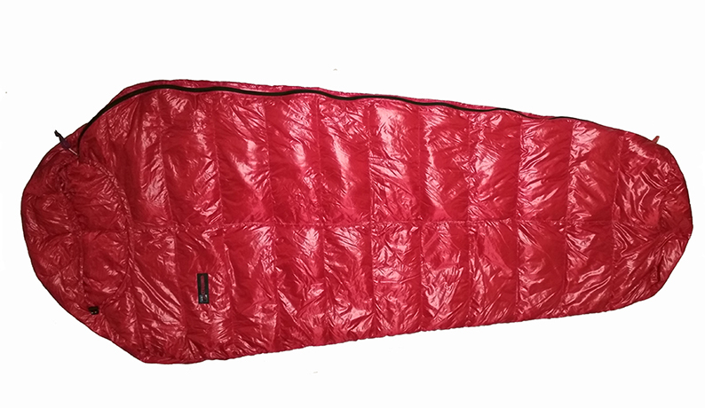 Облегченный пуховый спальный мешок кокон на рост до 170 см