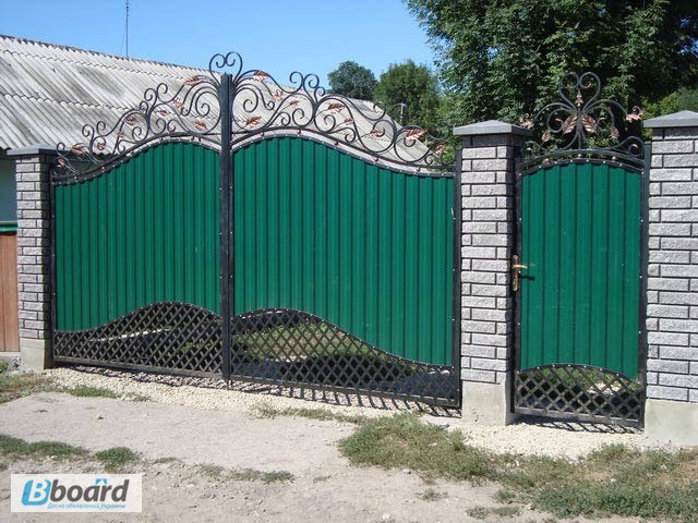Фото 3. Забор и ворота из профнастила под ключ. Купить в Одессе