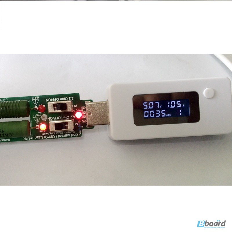 Фото 11. USB нагрузка с вентилятором на 1А 2А 3А, нагрузочный резистор, тестер емкости