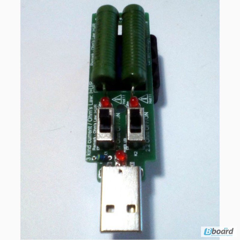 Фото 6. USB нагрузка с вентилятором на 1А 2А 3А, нагрузочный резистор, тестер емкости