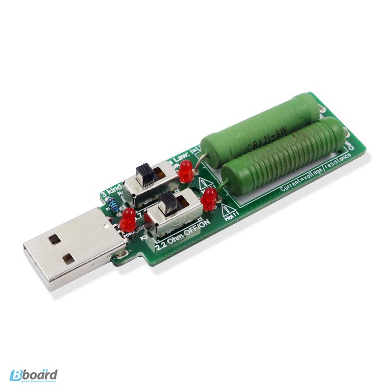 Фото 8. USB нагрузка с вентилятором на 1А 2А 3А, нагрузочный резистор, тестер емкости