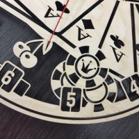 Часы настенные «Карты и рулетка»