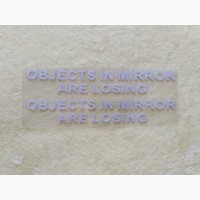 Наклейки на боковые зеркала заднего вида Белая светоотражающая