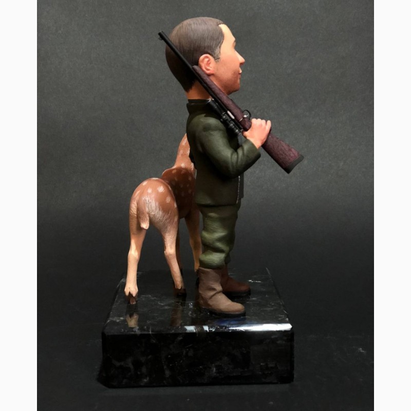 Фото 2. Шаржевая статуэтка охотник по фото, шаржевые статуэтки под заказ