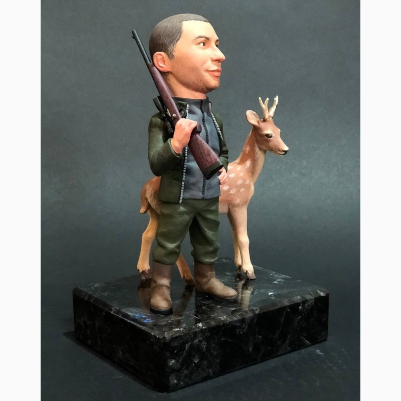 Фото 4. Шаржевая статуэтка охотник по фото, шаржевые статуэтки под заказ