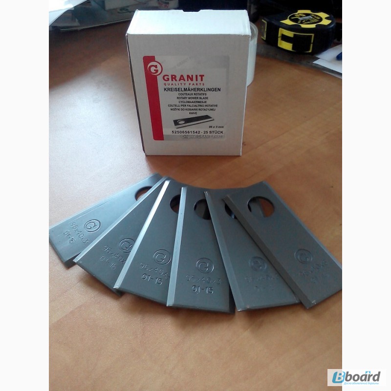 Фото 2. Ножи Granit (Польша) к косилкам роторным фирмы Wirax
