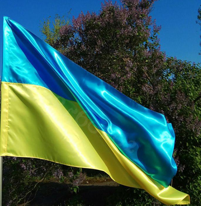 Фото 3. Флаг Украины, Прапор України 140х90 см атлас